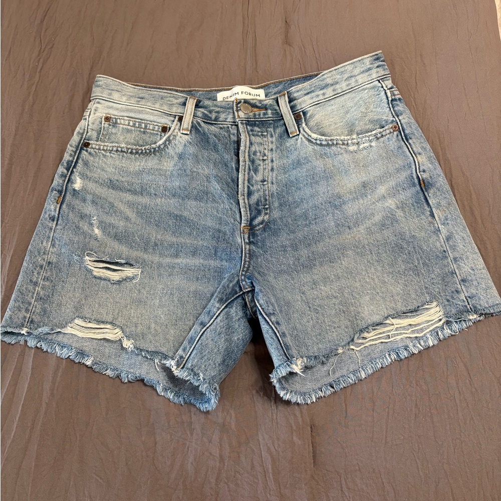 Denim Forum Ex Boyfriend Midi cutoffs